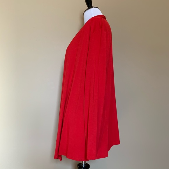 Bright red long sleeve Christmas cardigan - Picture 4 of 7